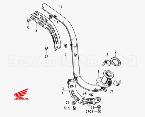 Z50A cover exh. pipe top